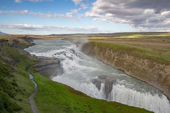 Landschaft Gullfoss